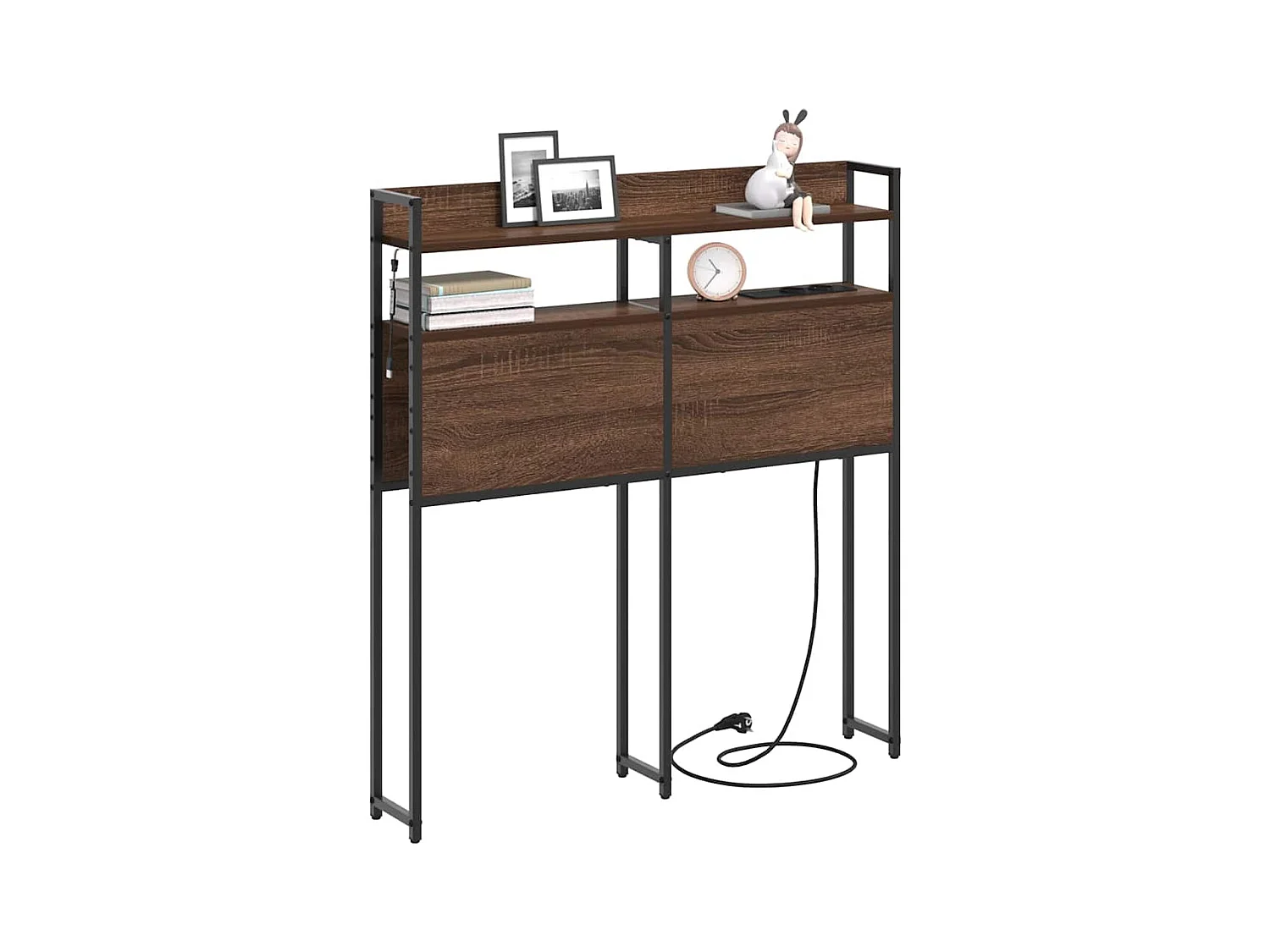 Tête de lit de rangement Chêne marron 80 cm Bois d'ingénierie