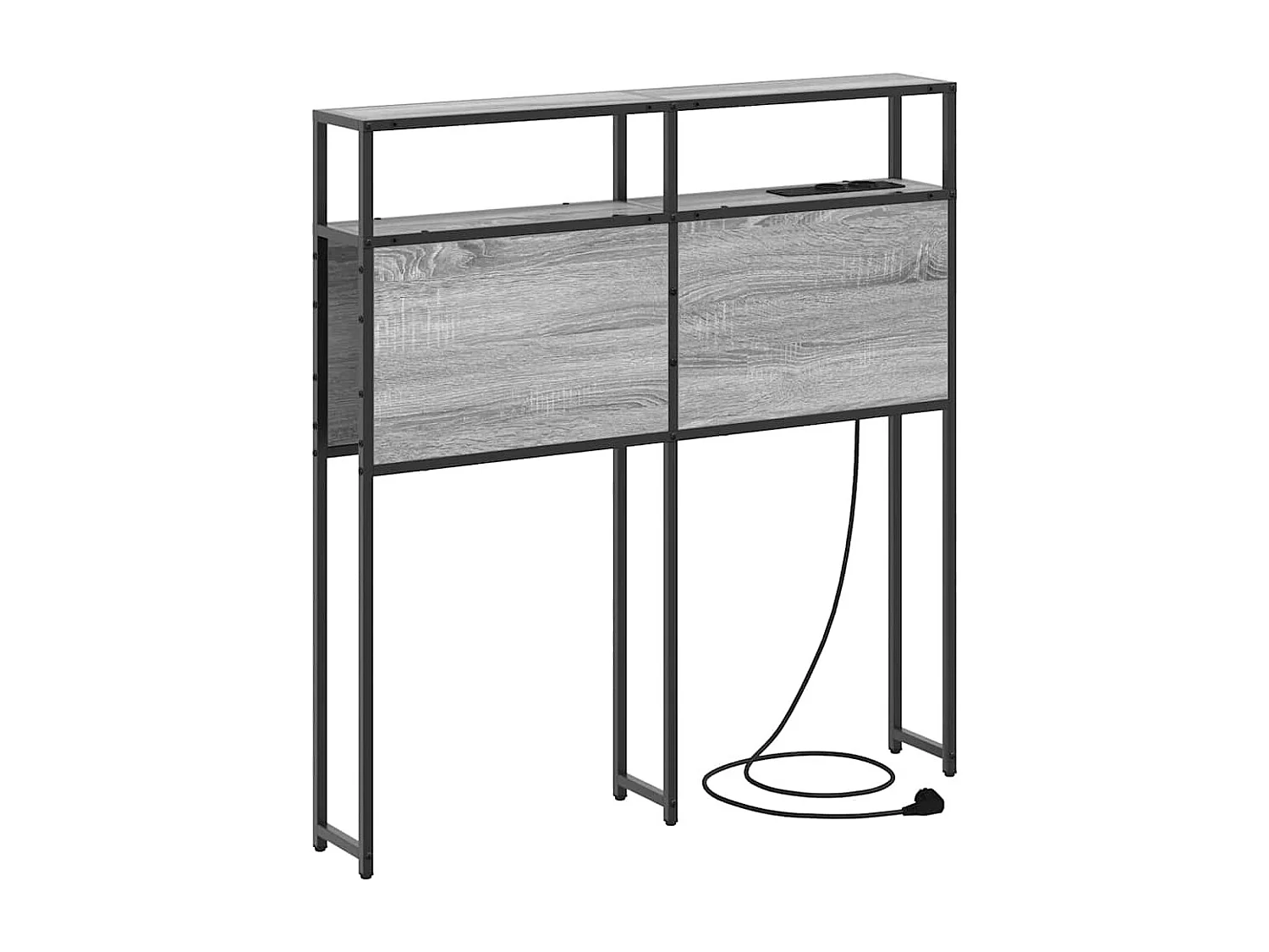 Tête de lit de rangement Sonoma gris 100 cm Bois d'ingénierie