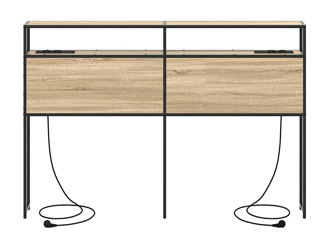 Cabeceira de armazenamento com cabeceira Carvalho sonoma 150 cm