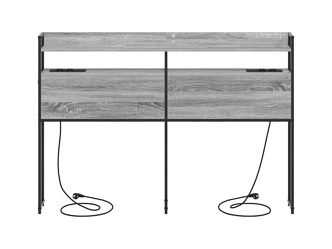 Tête de lit de rangement Sonoma gris 160 cm Bois d'ingénierie