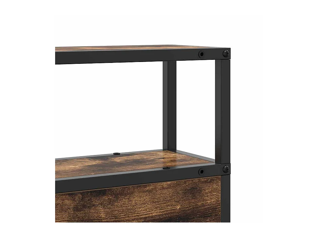 Tête de lit de rangement Chêne fumé 100 cm Bois d'ingénierie