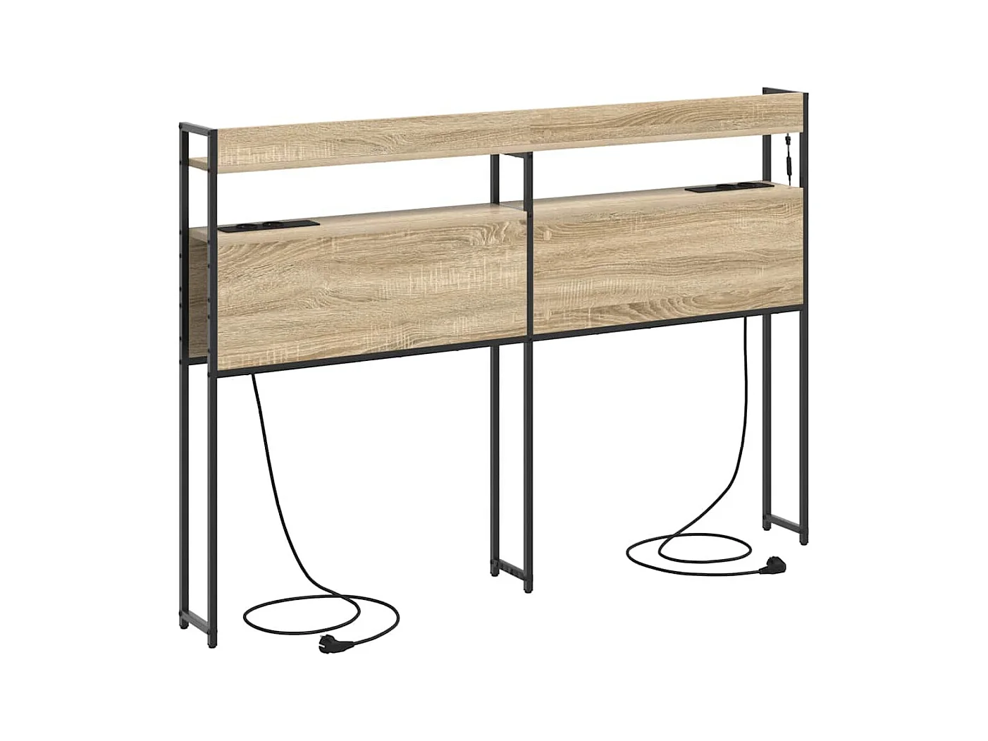 Tête de lit de rangement Chêne sonoma 135 cm Bois d'ingénierie