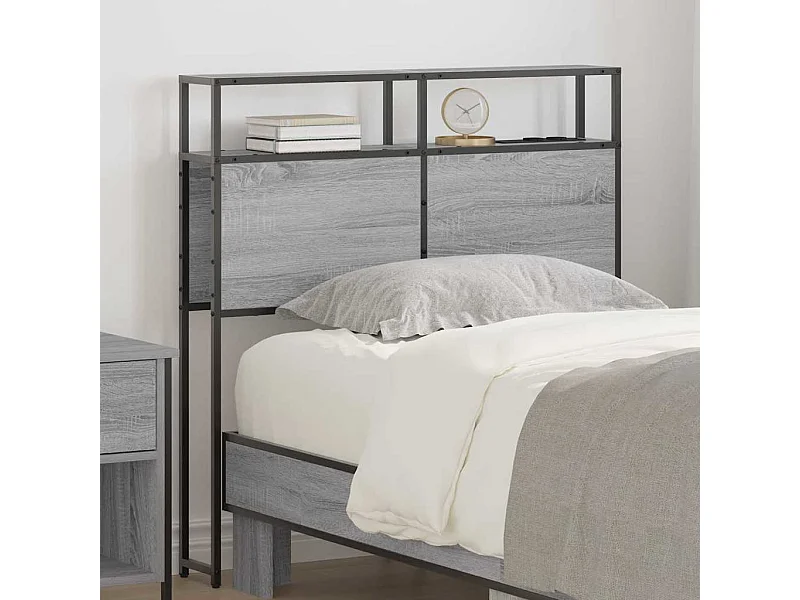 Tête de lit de rangement Sonoma gris 75 cm Bois d'ingénierie