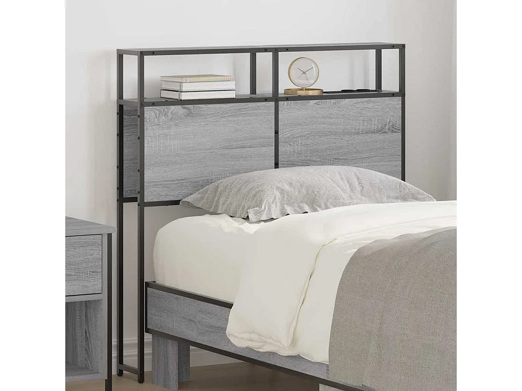 Tête de lit de rangement Sonoma gris 75 cm Bois d'ingénierie