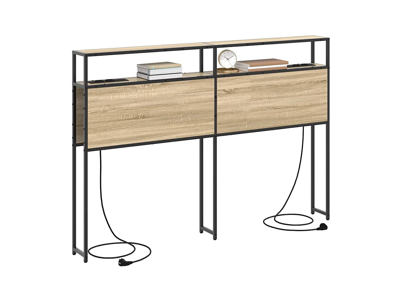 Tête de lit de rangement Chêne sonoma 160 cm Bois d'ingénierie