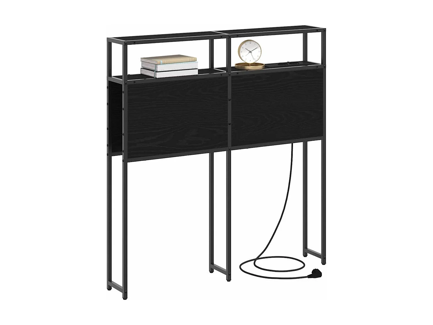 Tête de lit de rangement Chêne noir 75 cm Bois d'ingénierie
