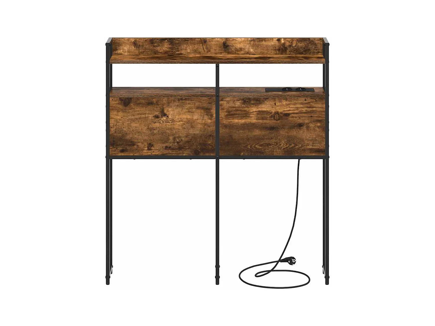 Tête de lit de rangement Chêne fumé 100 cm Bois d'ingénierie