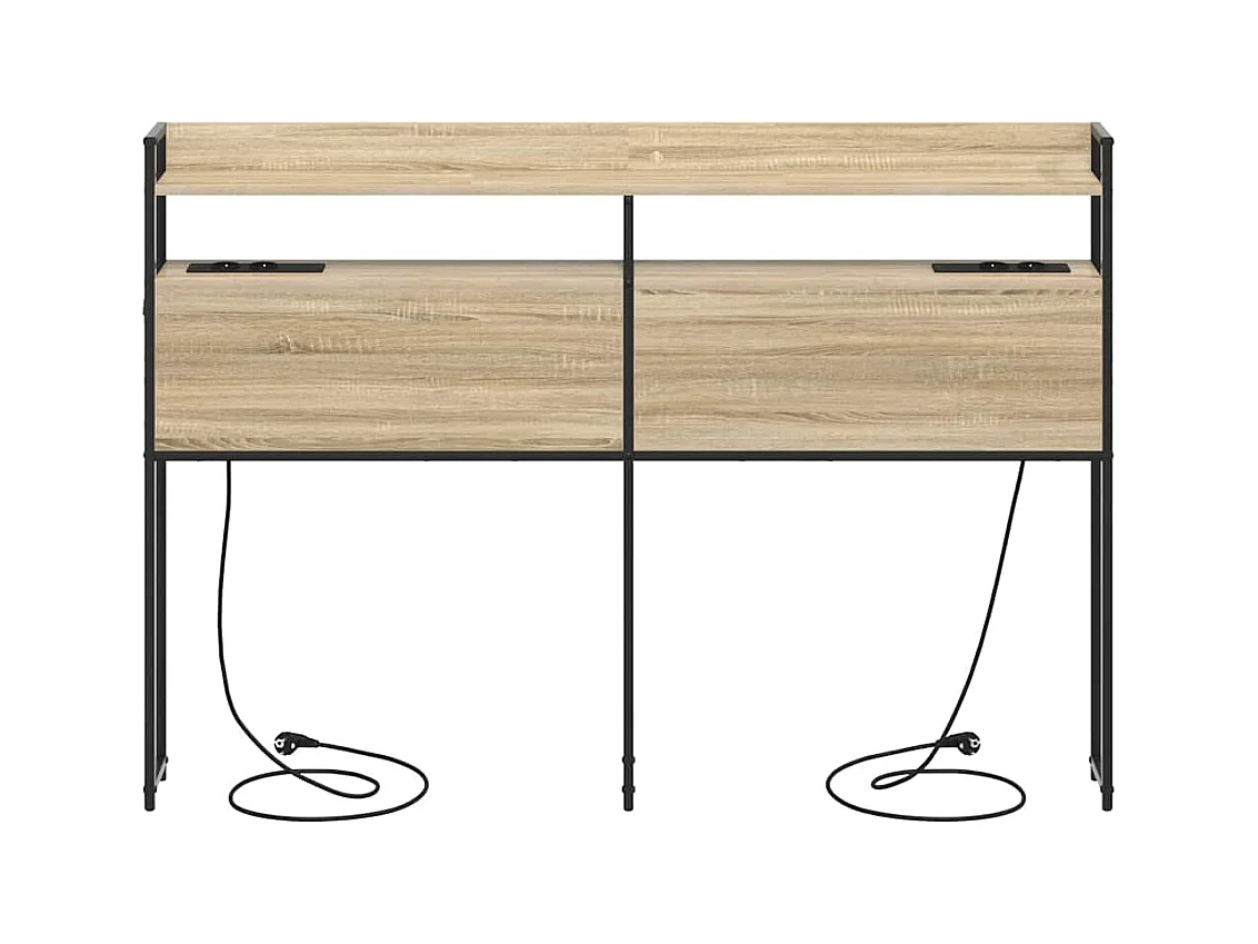 Tête de lit de rangement Chêne sonoma 140 cm Bois d'ingénierie
