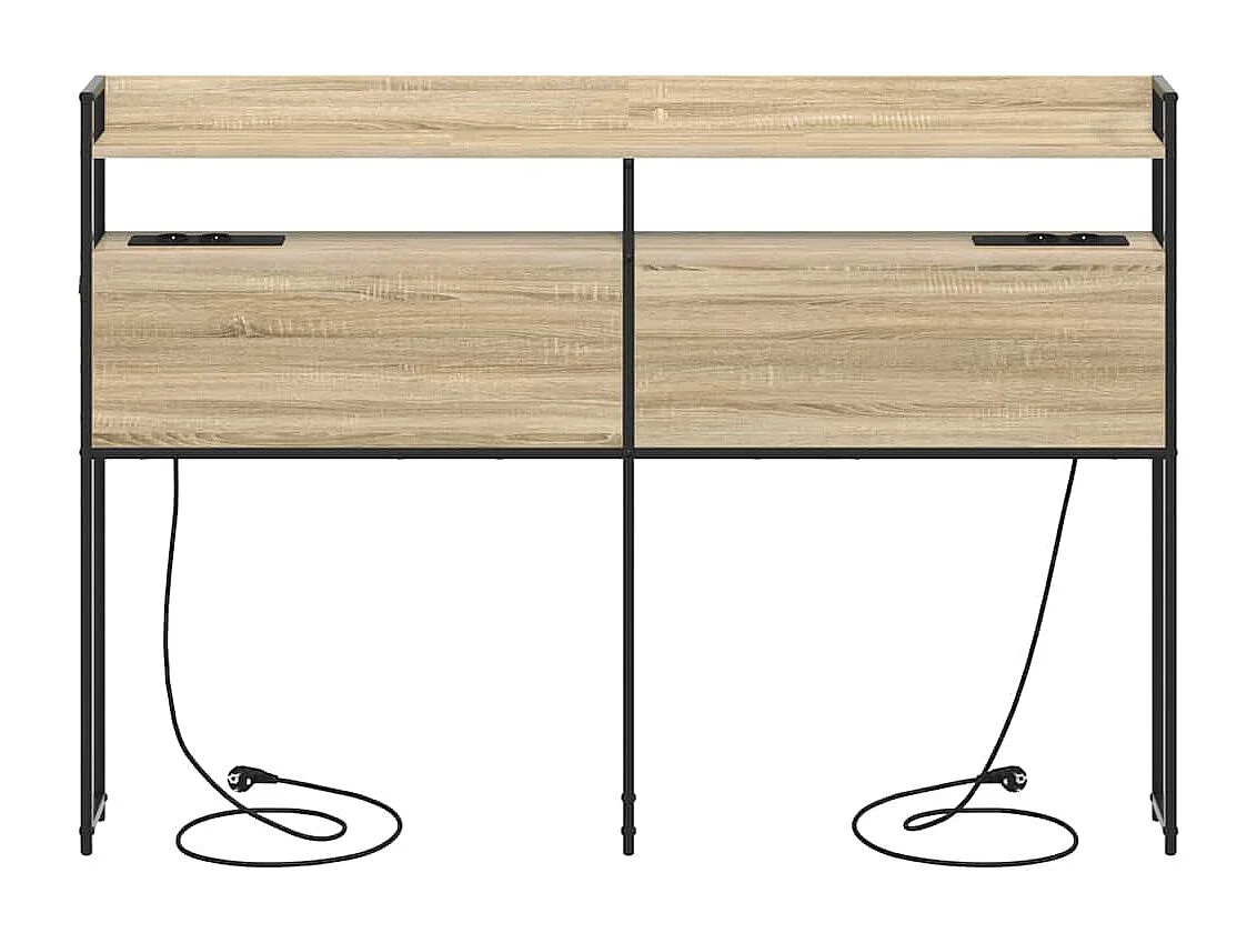 Tête de lit de rangement Chêne sonoma 140 cm Bois d'ingénierie