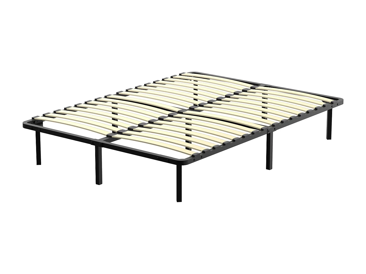 Ensemble 140x190 cm Matelas à ressorts +Sommier à Lattes sur Pieds, Epaisseur du Matelas 30cm