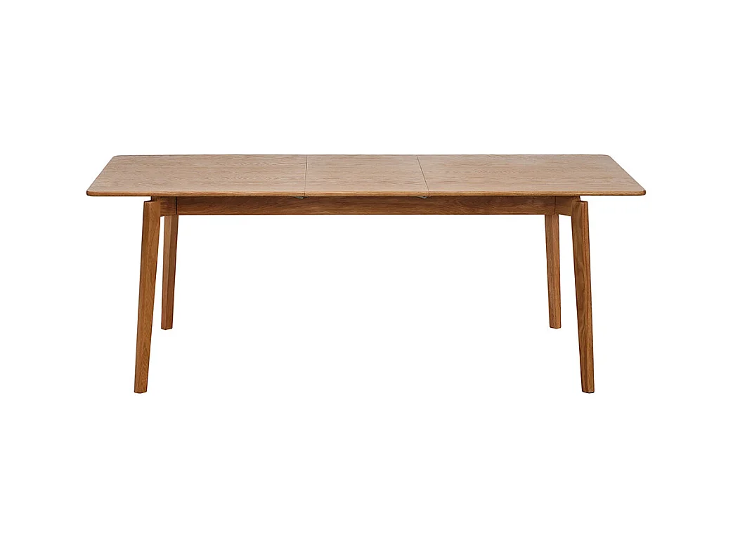 Mona - Table à manger extensible 6 à 10 personnes en bois 160-205x90cm - Bois clair