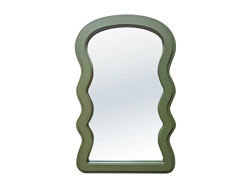 Dhermi - Miroir organique 32x50cm - Vert olive