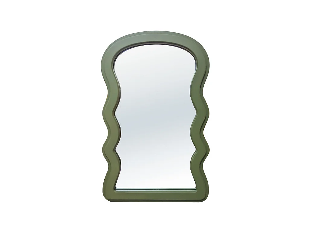 Dhermi - Miroir organique 32x50cm - Vert olive