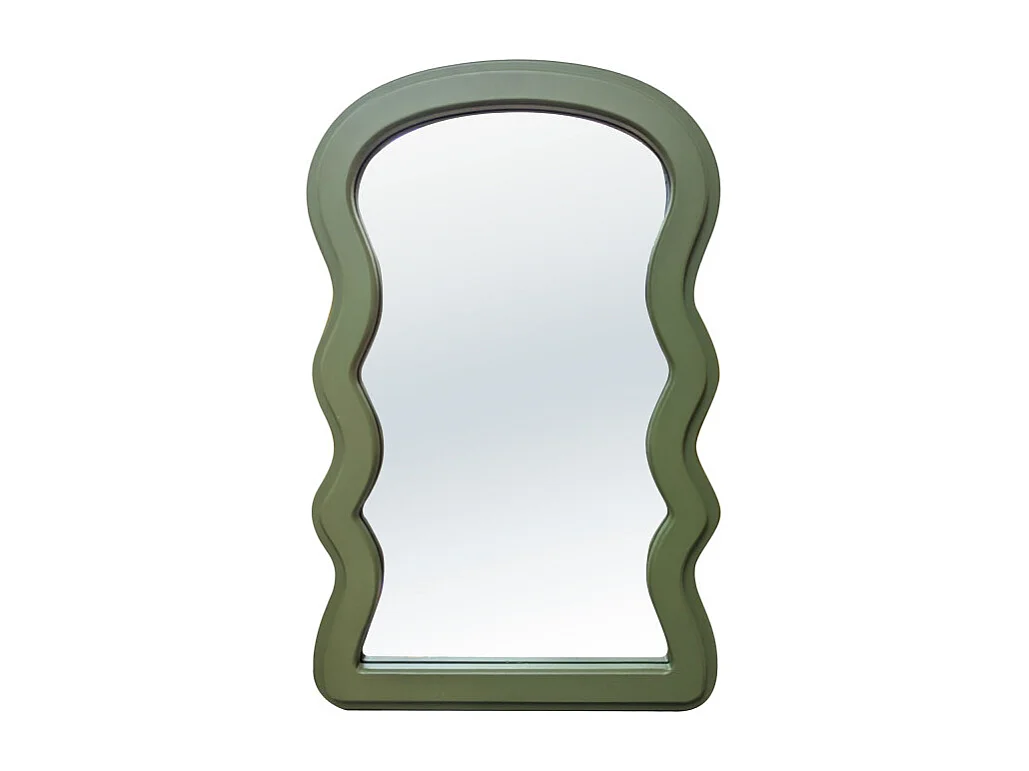 Dhermi - Miroir organique 32x50cm - Vert olive