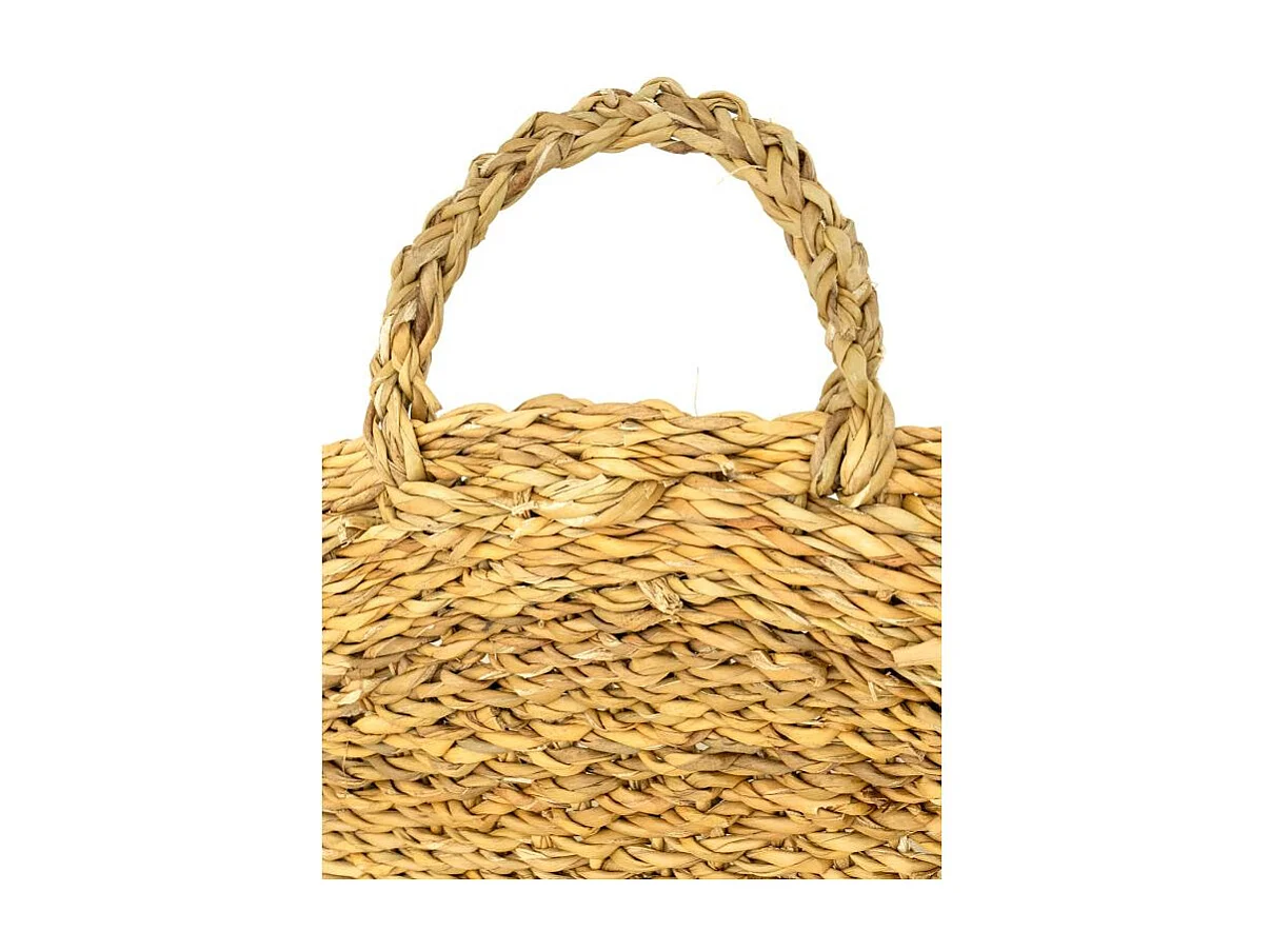 Panier à Bûches en Jonc Naturel et Métal avec 2 Anses | Aubry Gaspard