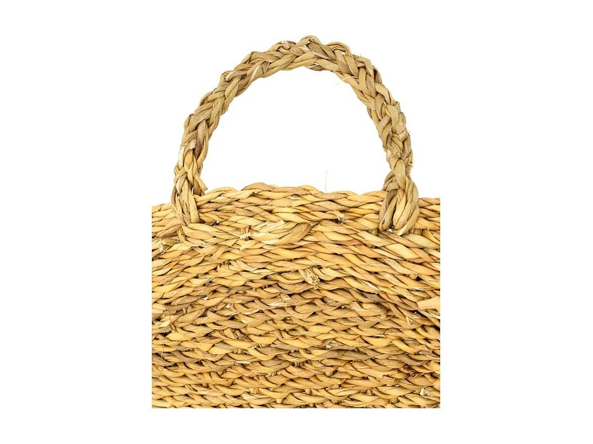 Panier à Bûches en Jonc Naturel et Métal avec 2 Anses | Aubry Gaspard