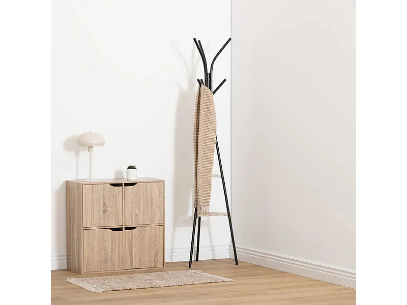 Étagère de Rangement 4 Portes "Mix'n Door" 67cm Marron