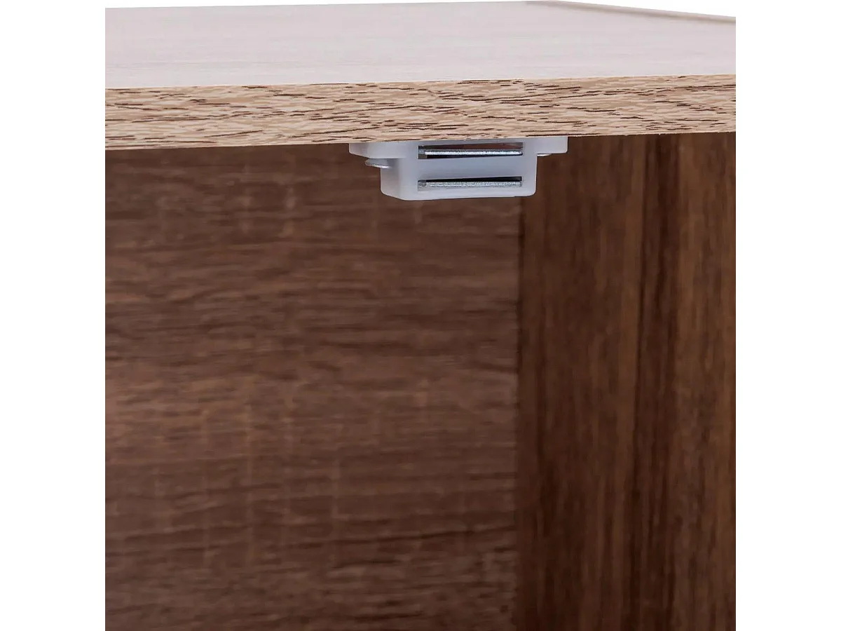 Étagère de Rangement 4 Portes "Mix'n Door" 67cm Marron