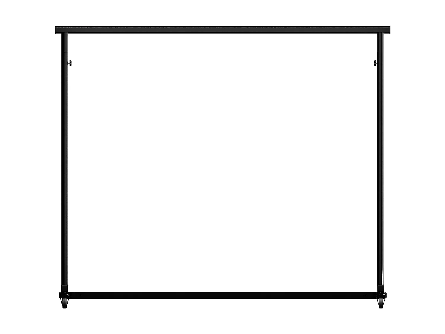 Portant à vêtement - Métal - 150x50x188 cm - Noir - Soran
