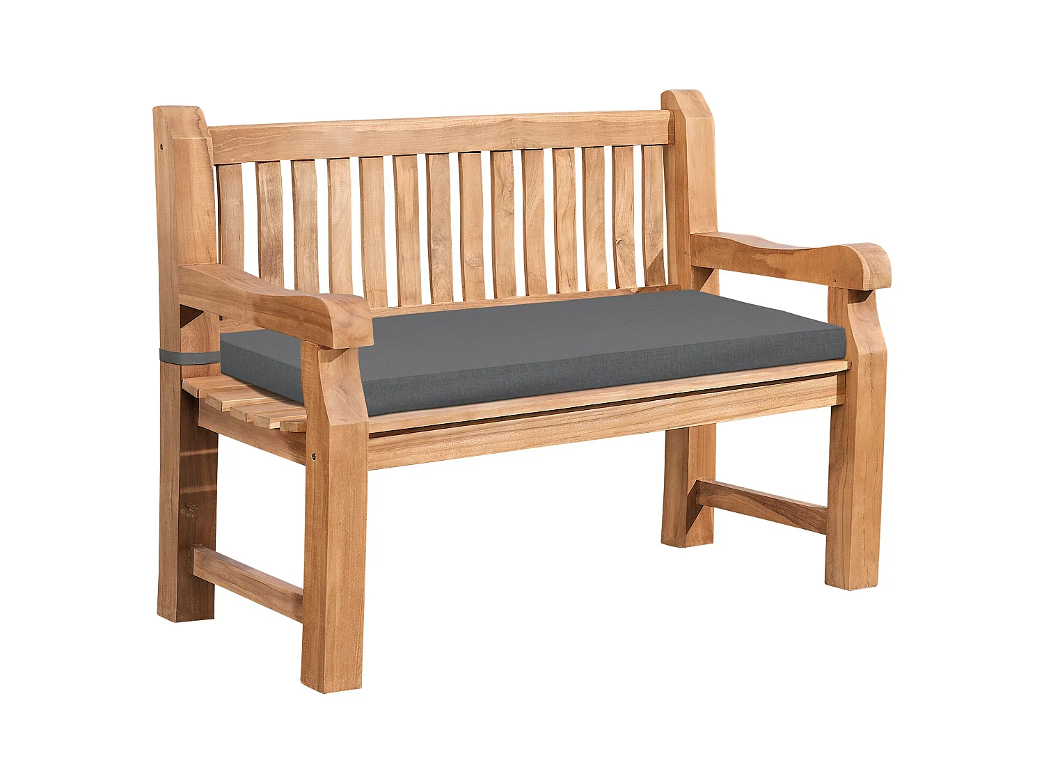 Banc de jardin - Bois - Gris foncé - Jackson V2