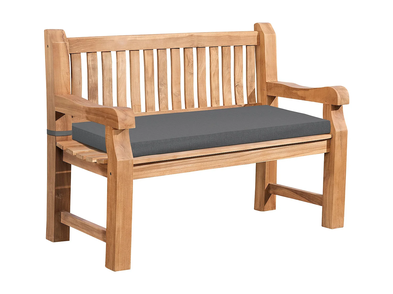 Banc de jardin - Bois - Gris foncé - Jackson V2
