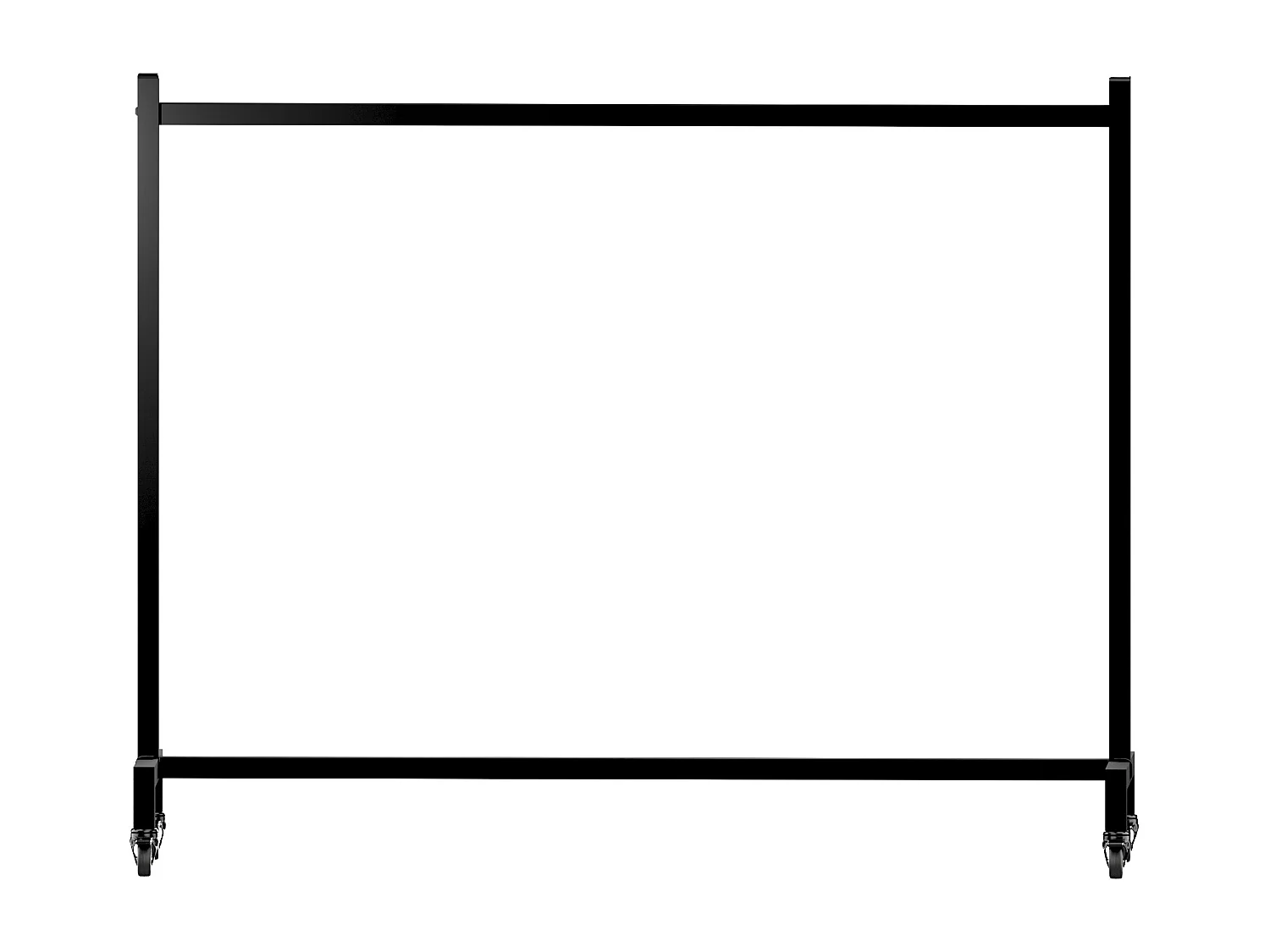 Portant à vêtement - Acier inoxydable - 150x38x120 - Noir - Gisborne