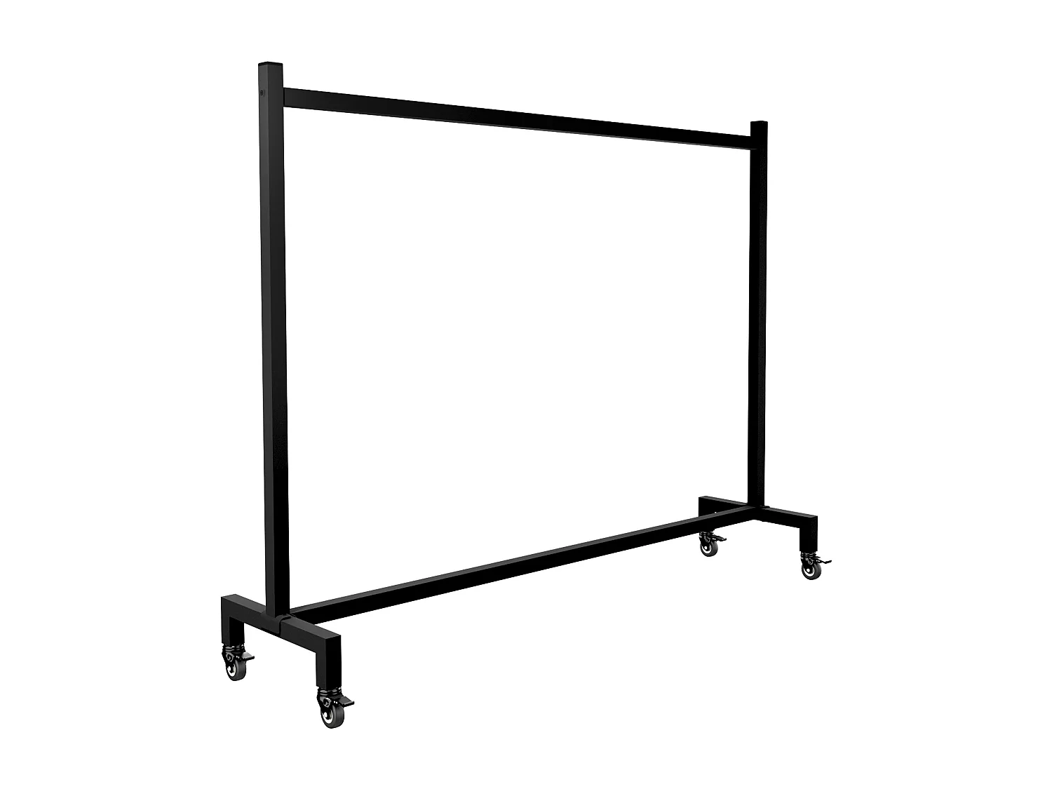 Portant à vêtement - Acier inoxydable - 150x38x120 - Noir - Gisborne