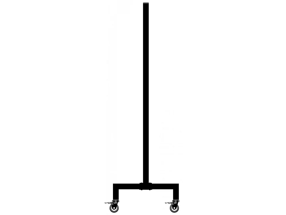 Portant à vêtement - Acier inoxydable - 150x38x120 - Noir - Gisborne