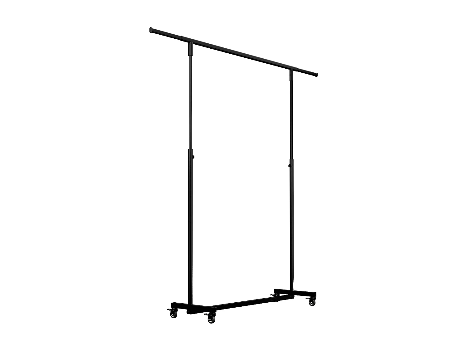 Portant à vêtement - Métal - 120x50x188 cm - Noir - Soran