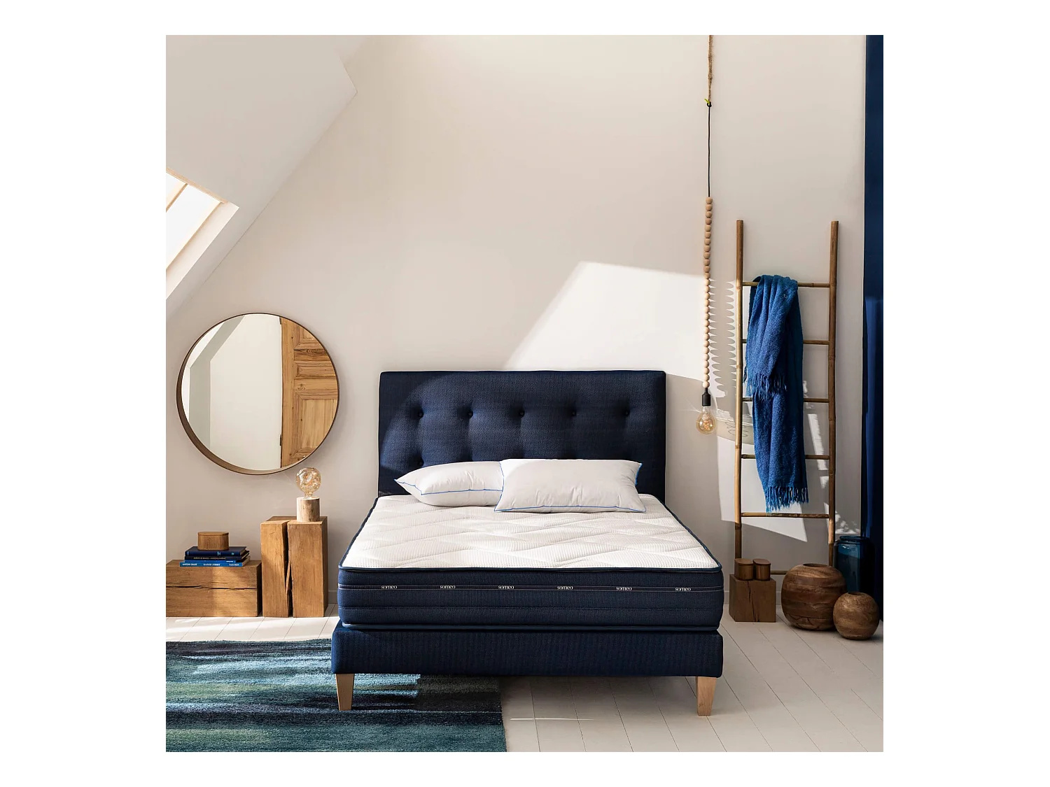 Matelas ressorts et mémoire de forme Rêve 500 - SOMEO - 2x90x200