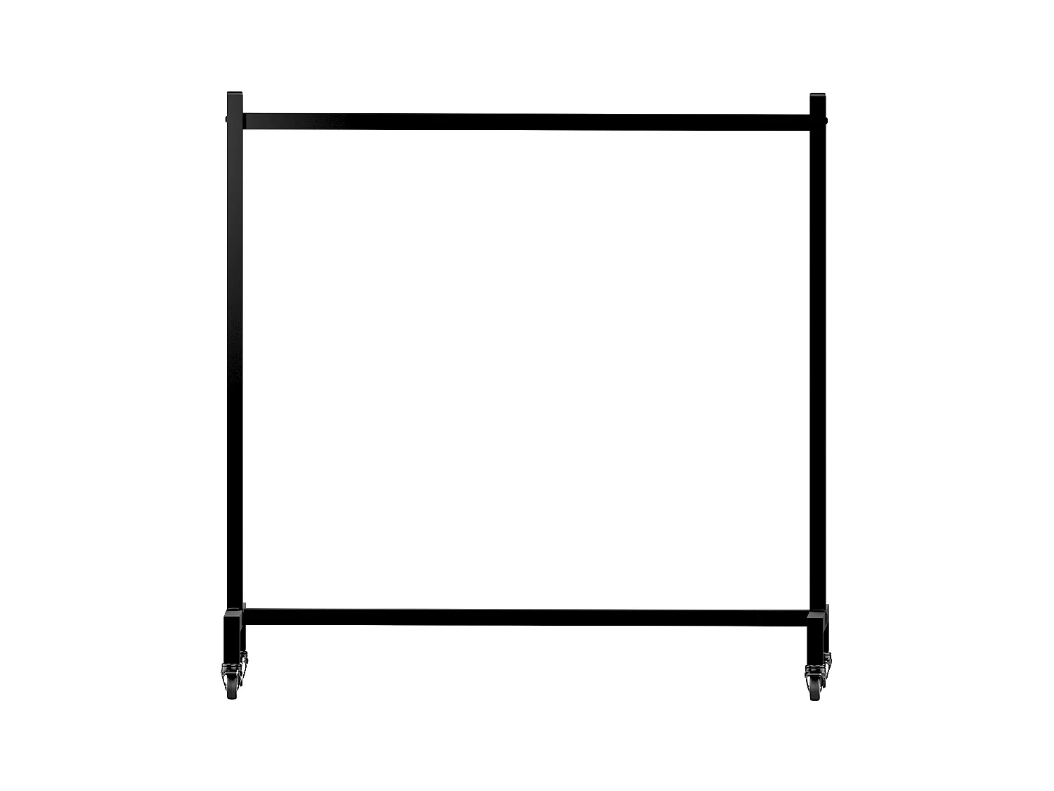 Portant à vêtement - Acier inoxydable - 120x38x120 - Noir - Gisborne