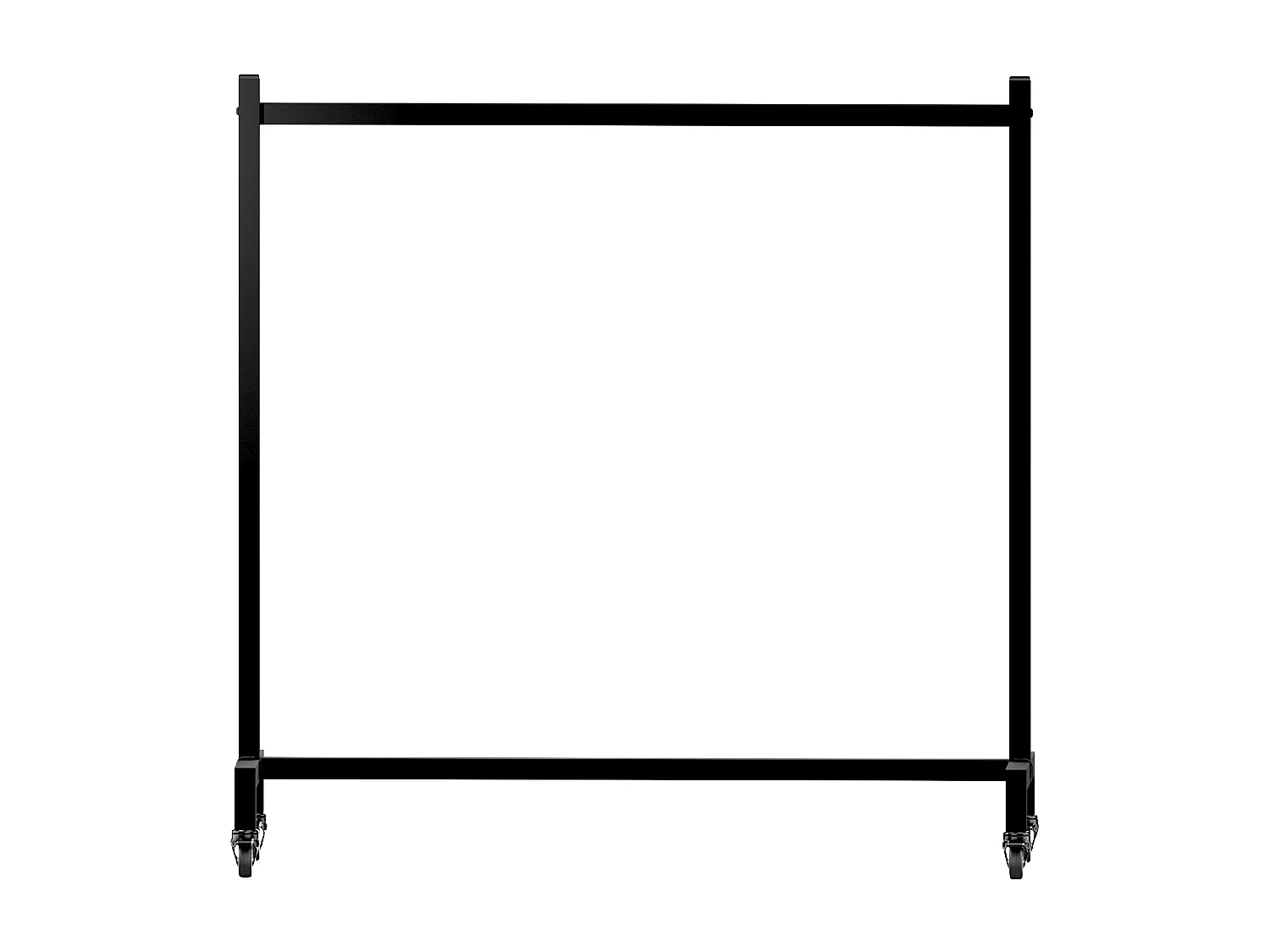 Portant à vêtement - Acier inoxydable - 120x38x120 - Noir - Gisborne