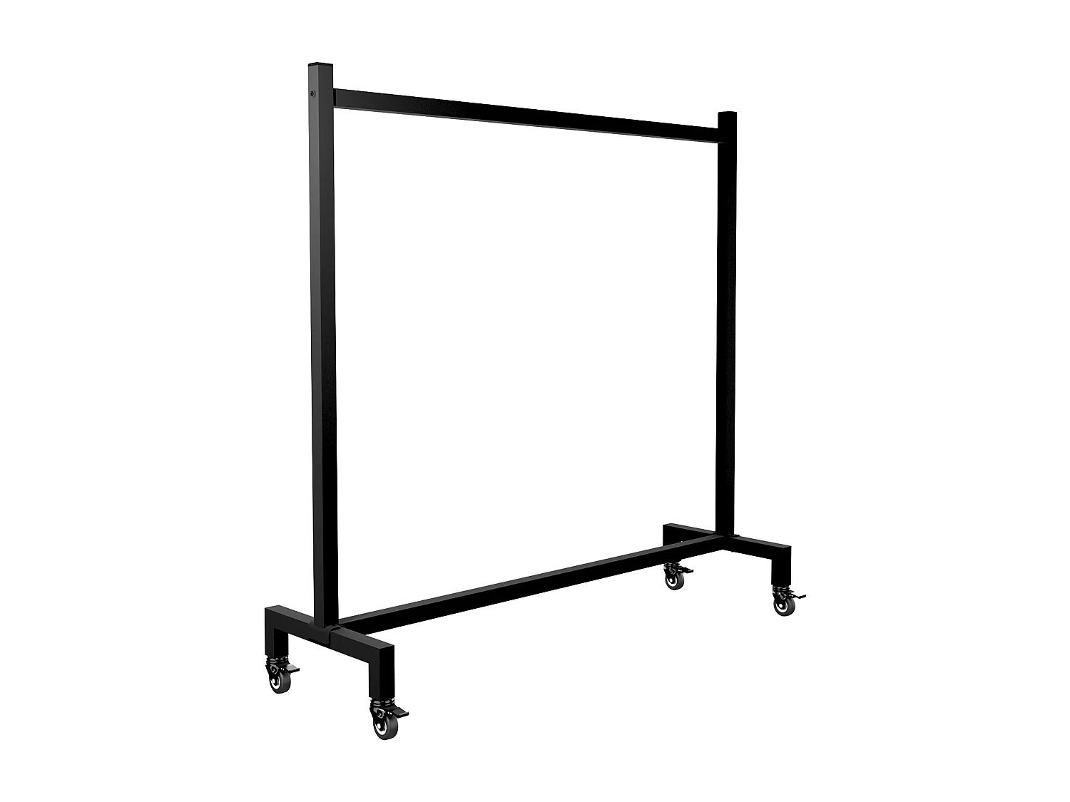 Portant à vêtement - Acier inoxydable - 120x38x120 - Noir - Gisborne