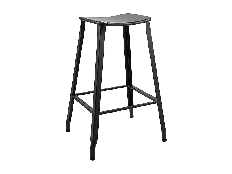 Tabouret de bar - Métal - Noir - Peony