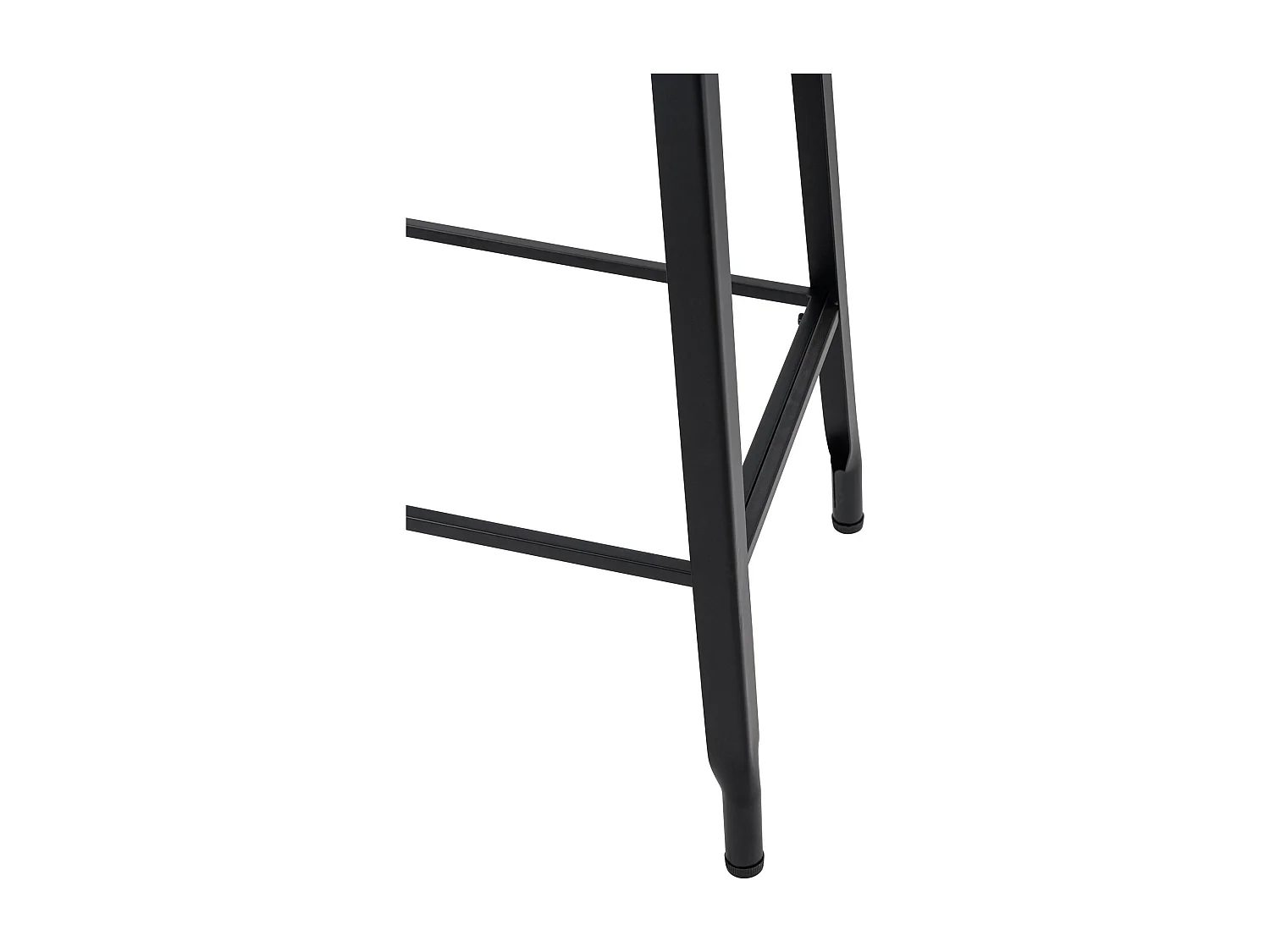 Tabouret de bar - Métal & Blanc - Noir - Peony