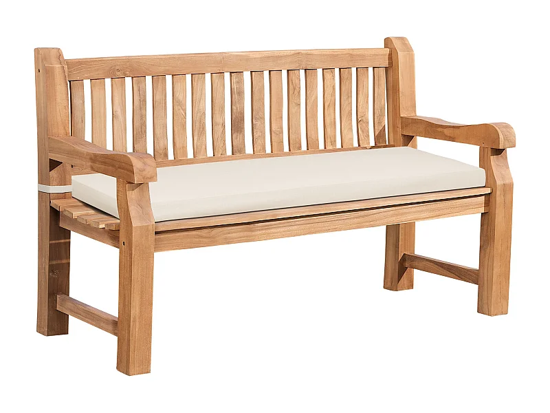 Banc de jardin - Bois - Crème - Jackson V2