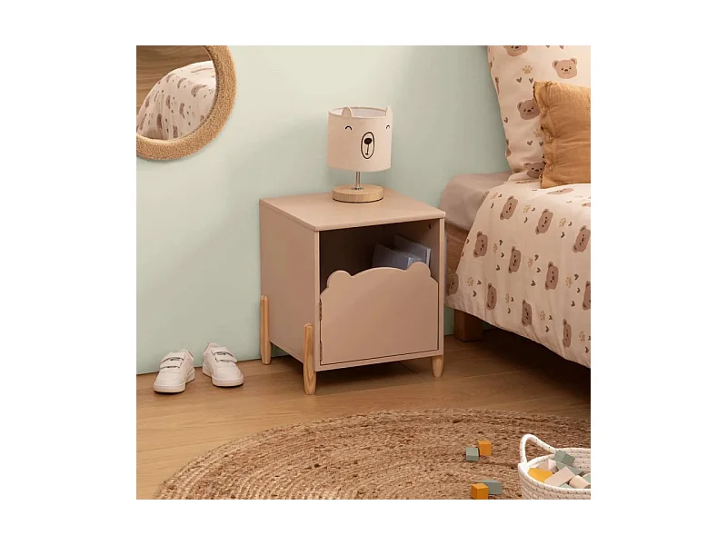 Table de Chevet Enfant "Douceur" 40cm Beige
