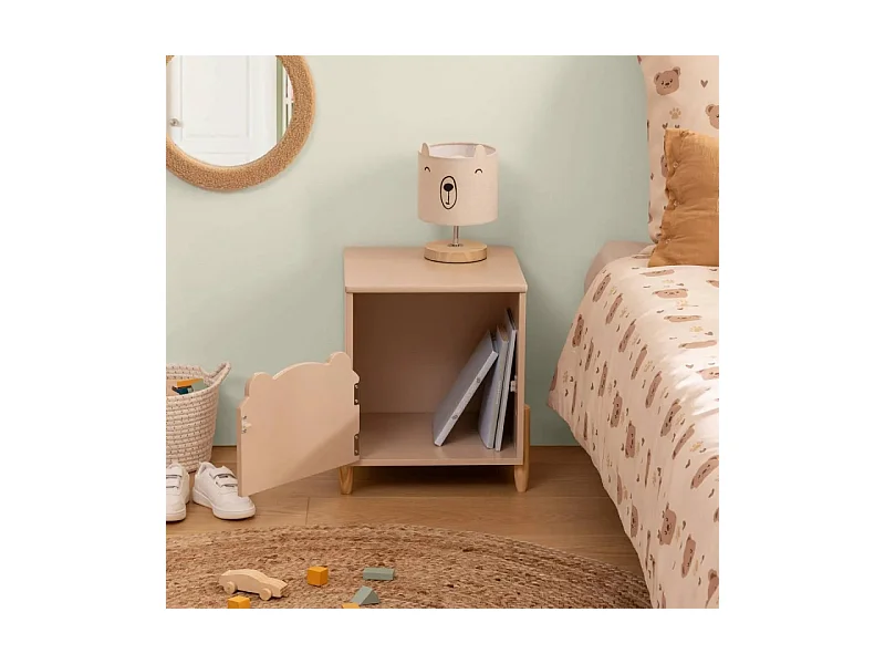 Table de Chevet Enfant "Douceur" 40cm Beige