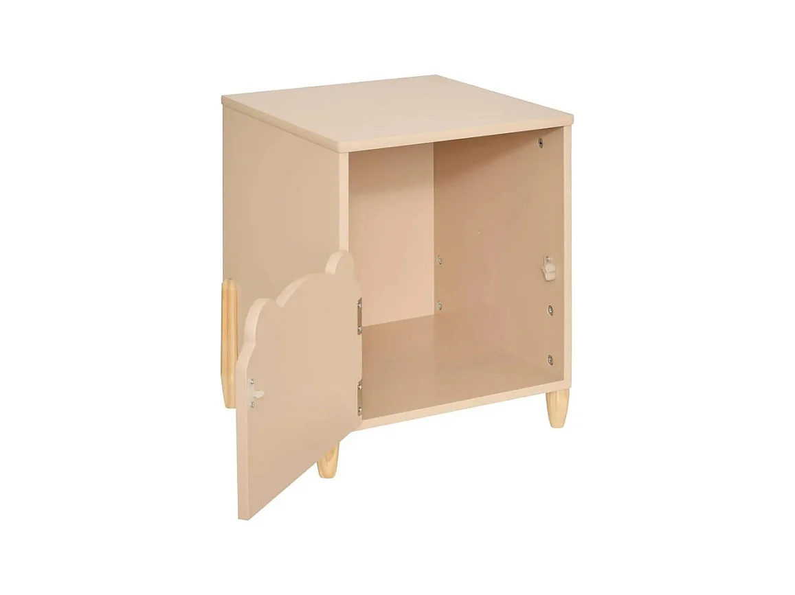 Table de Chevet Enfant "Douceur" 40cm Beige