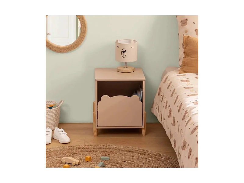 Table de Chevet Enfant "Douceur" 40cm Beige