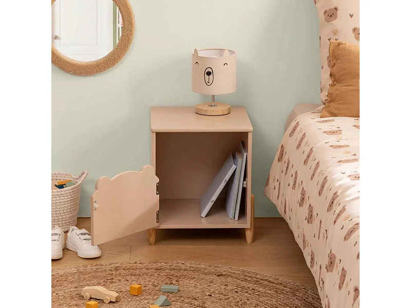 Table de Chevet Enfant "Douceur" 40cm Beige