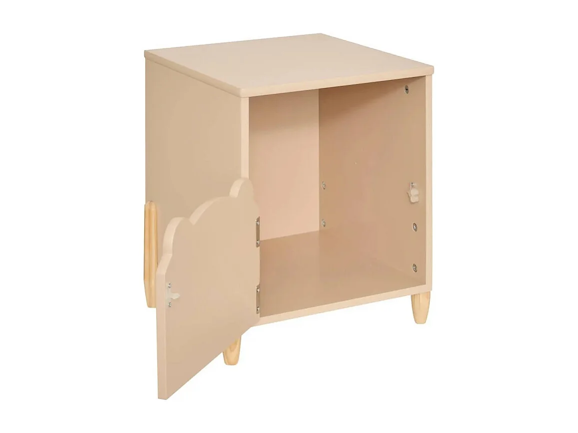 Table de Chevet Enfant "Douceur" 40cm Beige