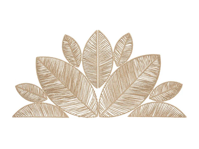 Déco murale feuilles Meera 160 cm corde Atmosphera