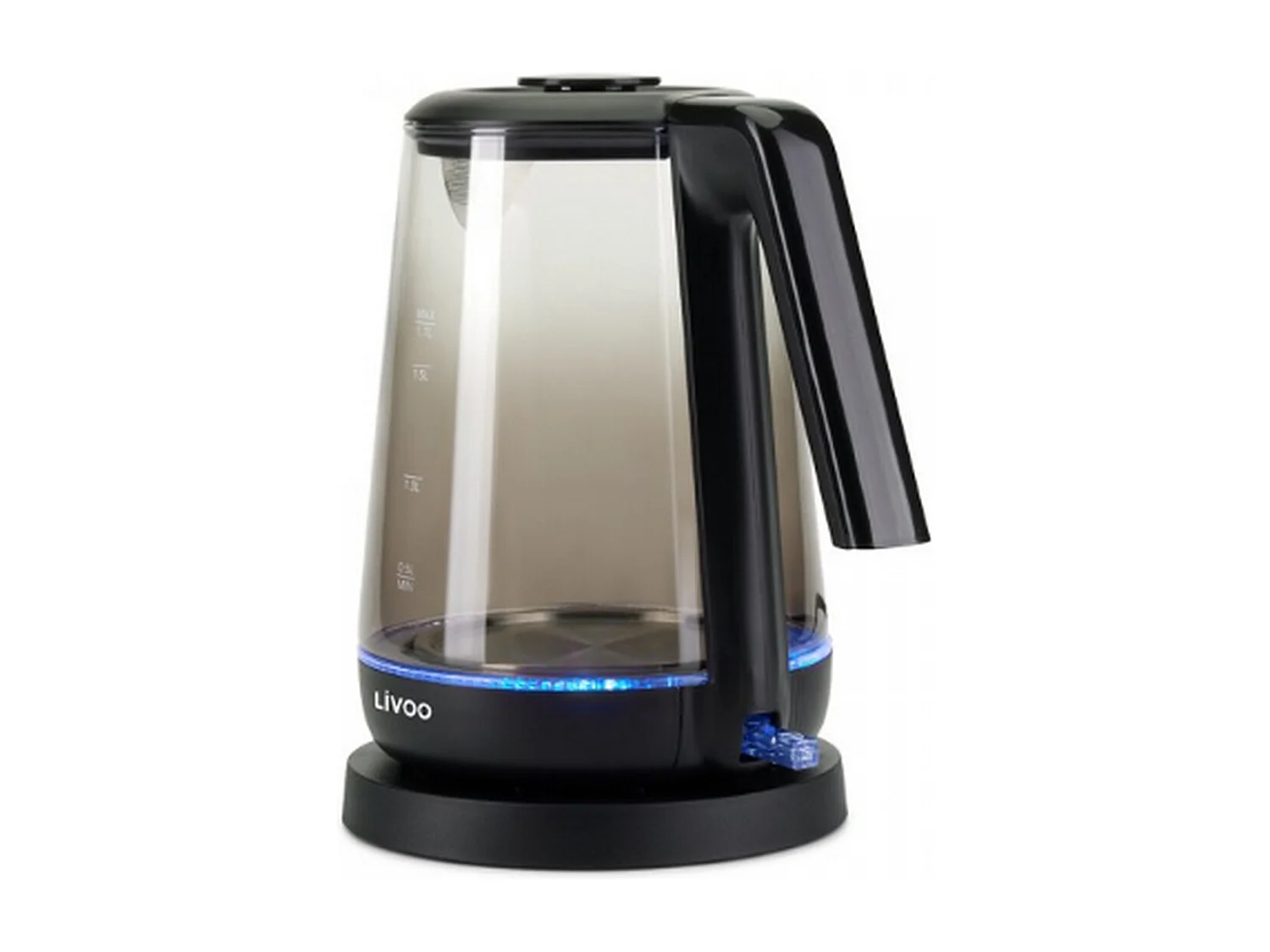 Livoo Bouilloire sans fil 1.7l 2200w transparent - DOD216N