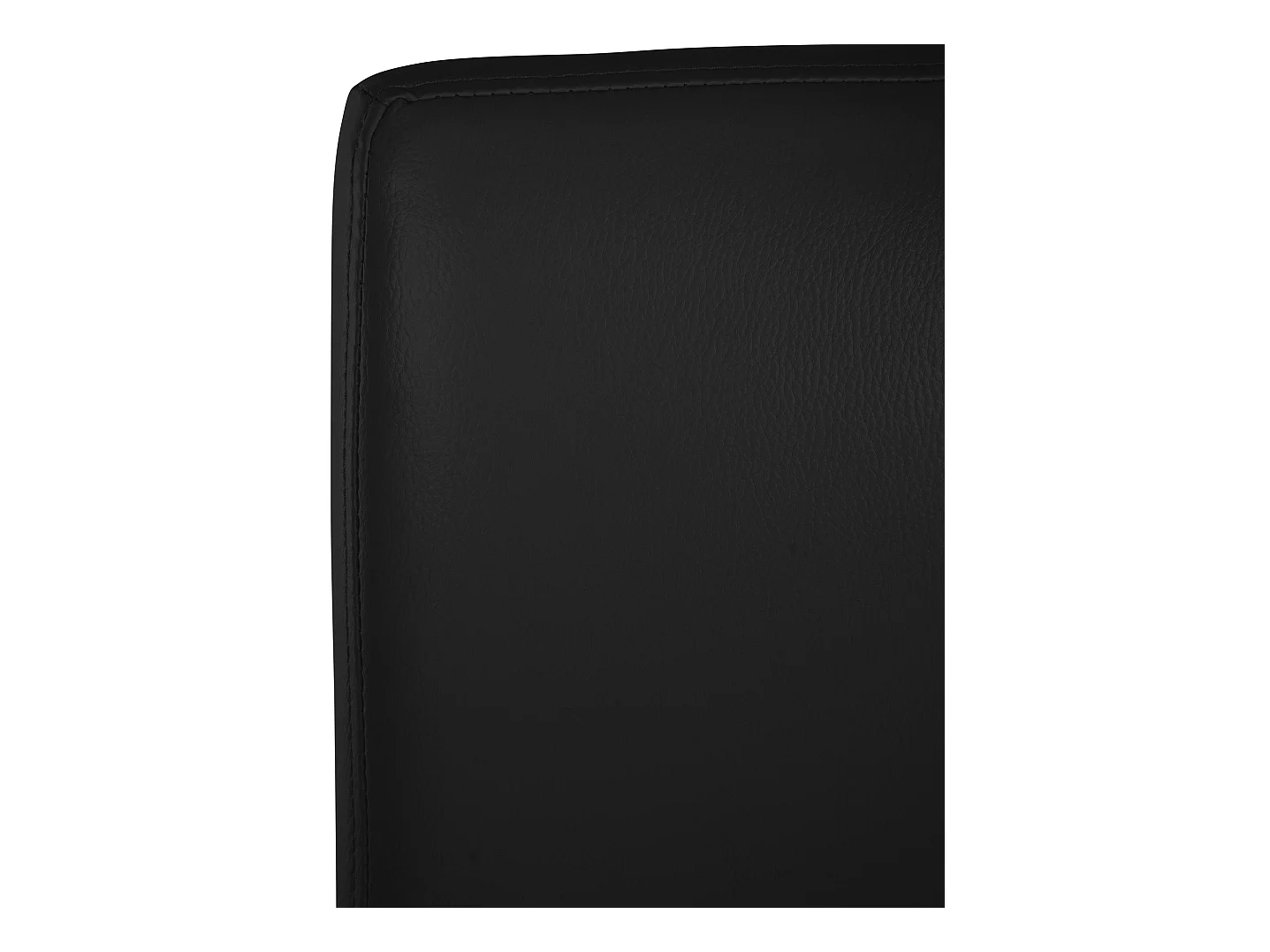 Lot de 2  Tabouret de bar - Similicuir - Noir - Freeport