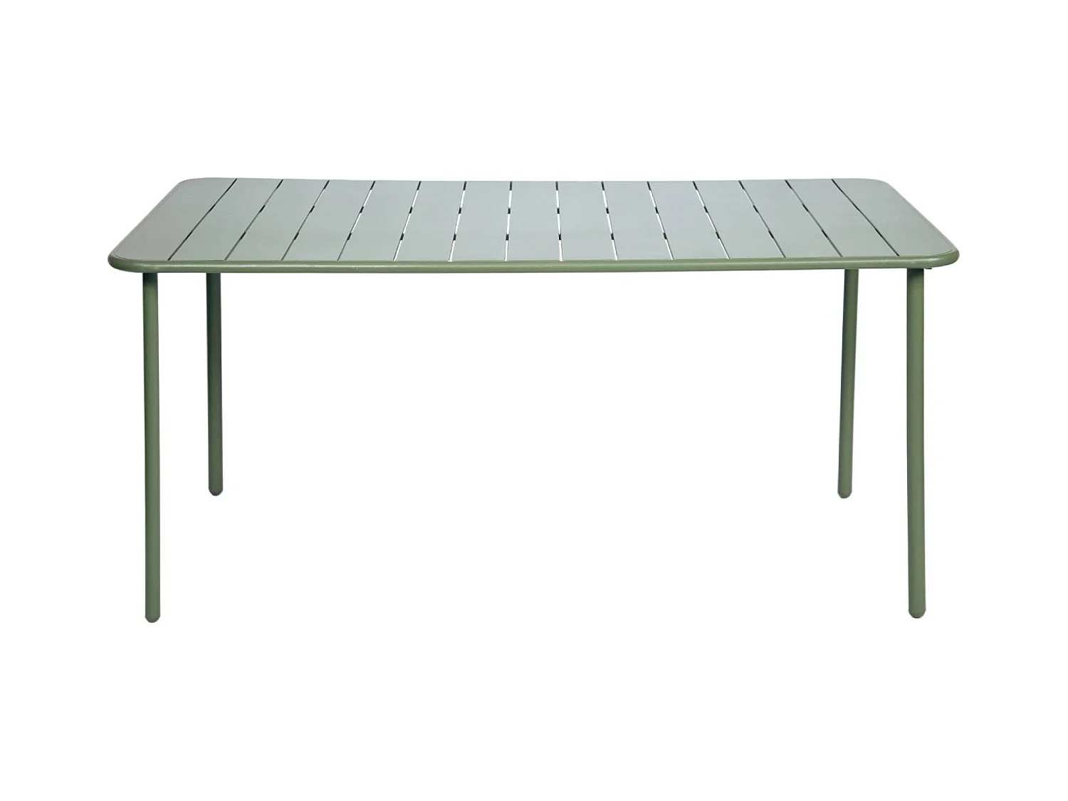 Table de jardin métal + 6 assises ver Amélia