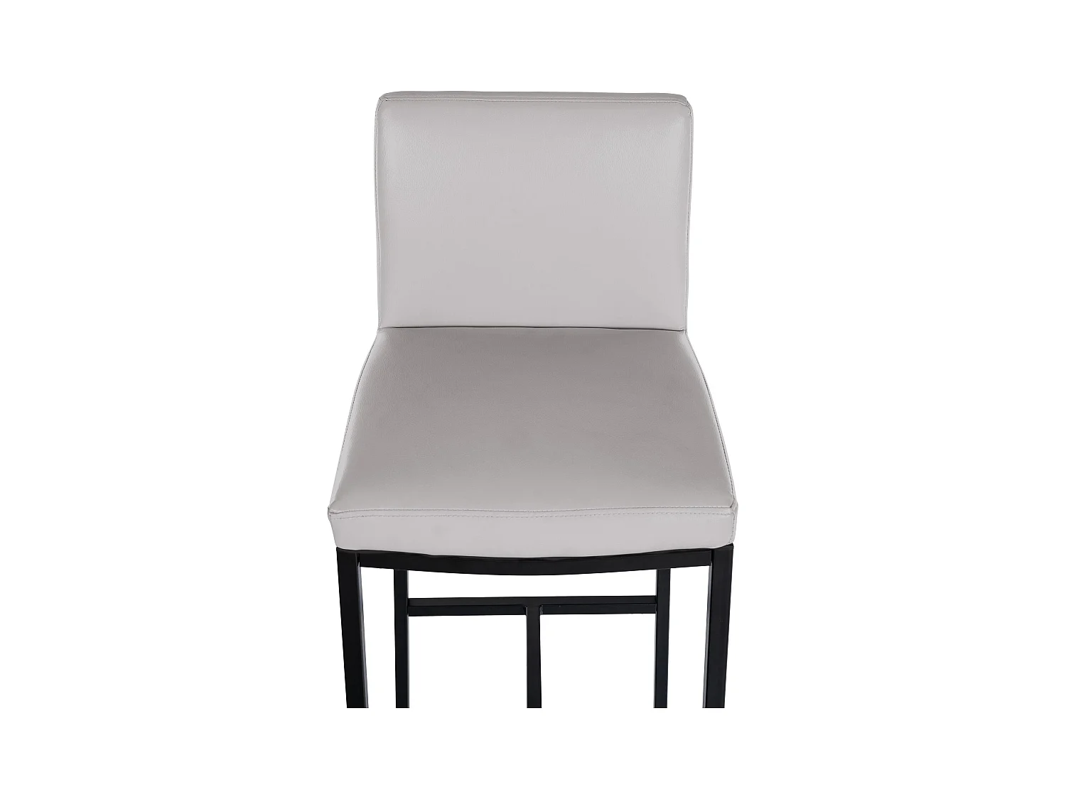 Lot de 2  Tabouret de bar - Similicuir - Blanc - Freeport