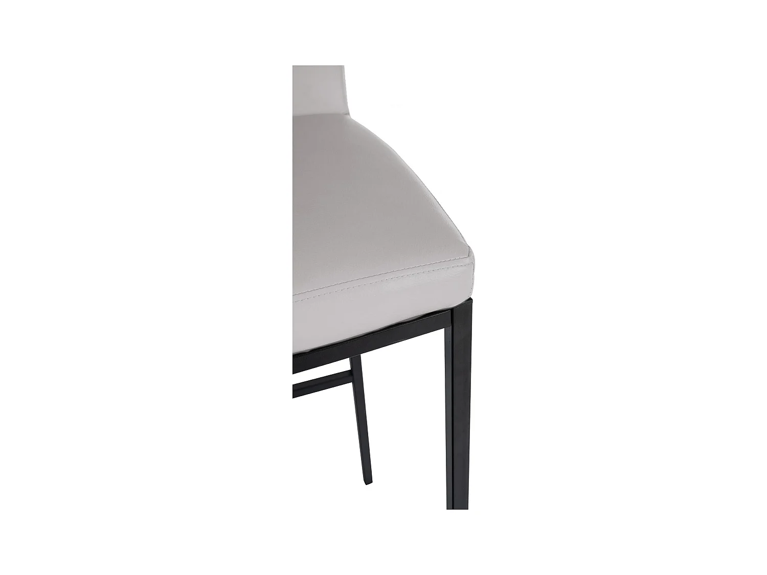 Lot de 2  Tabouret de bar - Similicuir - Blanc - Freeport