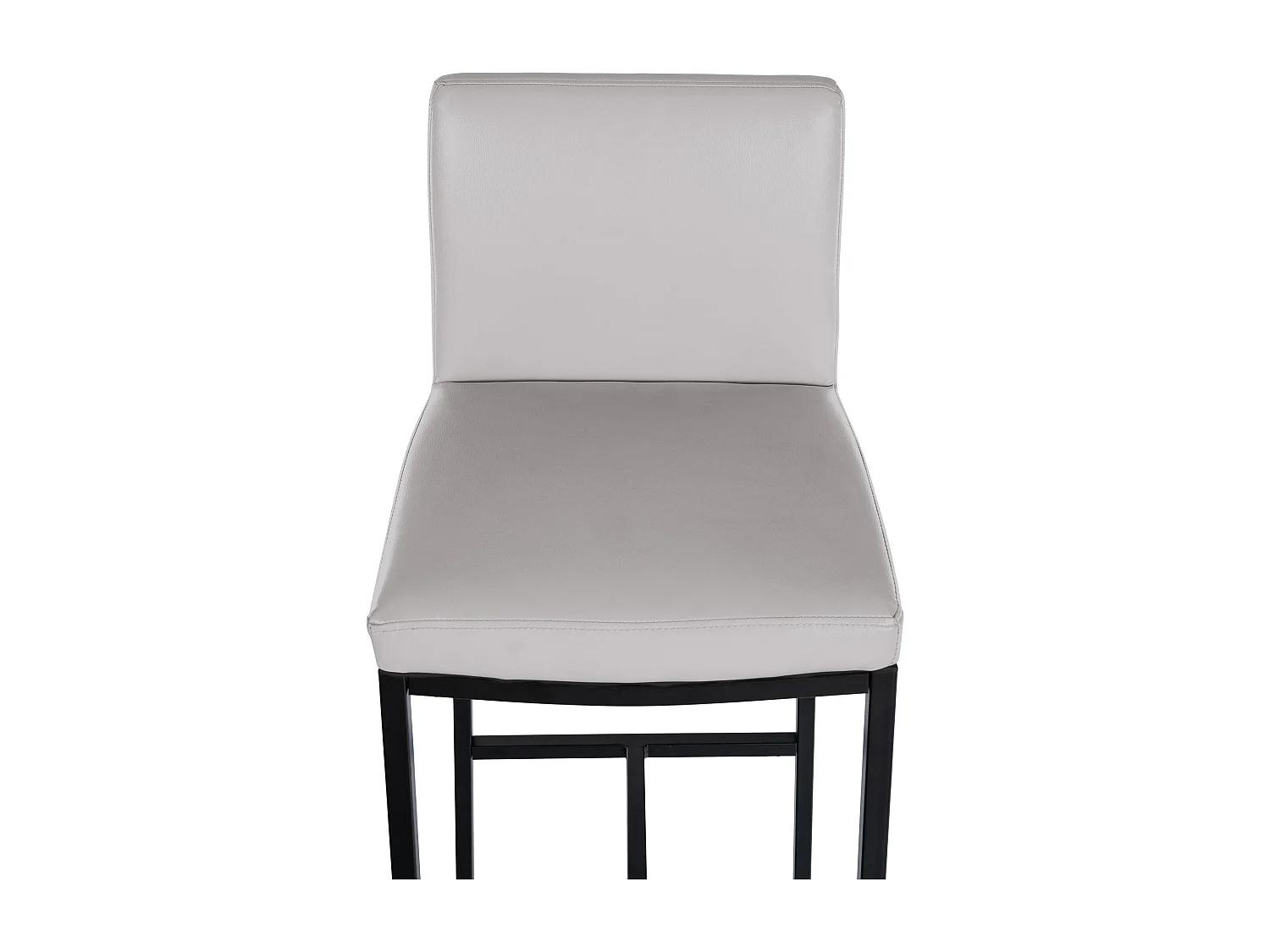 Lot de 2  Tabouret de bar - Similicuir - Blanc - Freeport