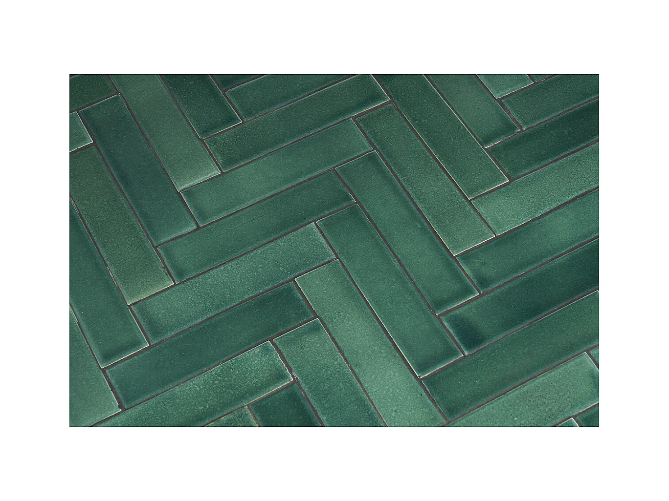 Table basse ronde en céramique vert foncé et métal noir D80.5 cm KOTTA